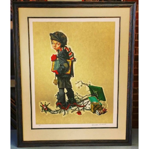 Norman Rockwell's "Little Boy holding Chalk Board"
