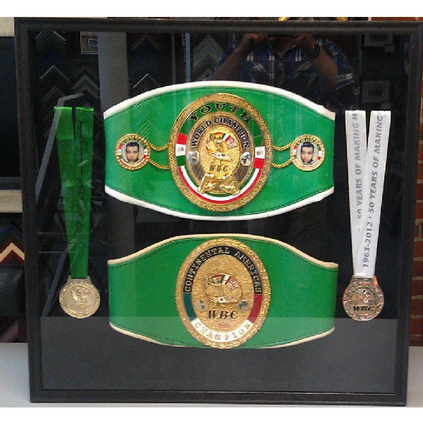 Youth World Champion and Continental Americas WBC Champion Belts and Medals
