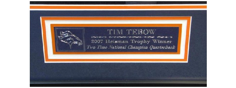 Tim Tebow Custom Engraved Name Plate