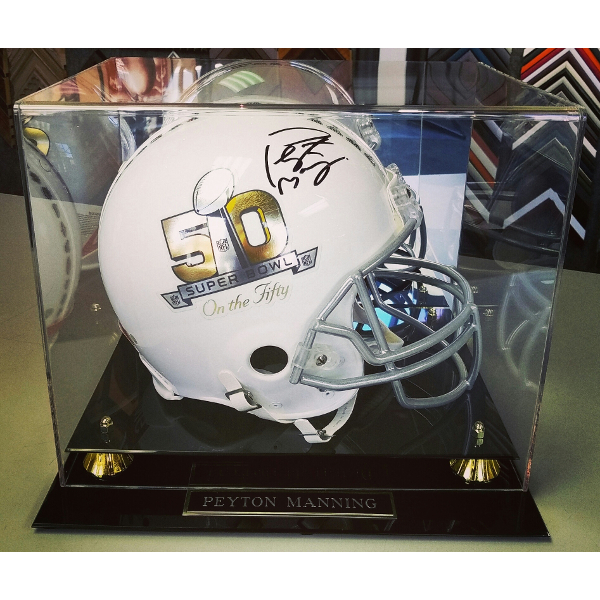Peyton Manning Autographed Helmet Super Bowl 50