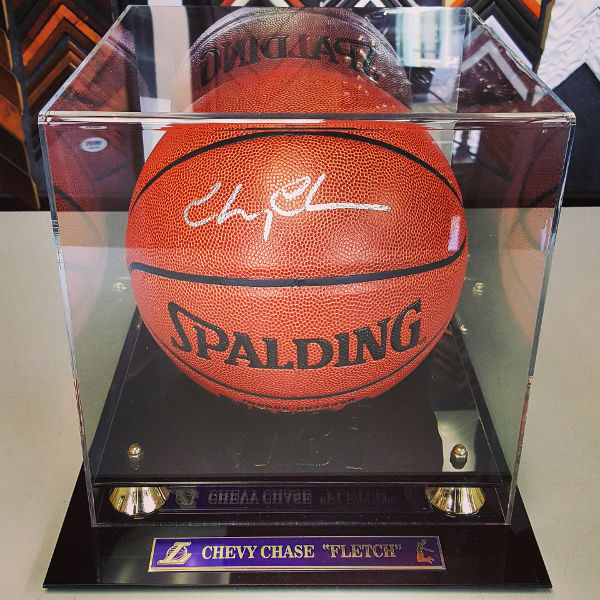 Chevy Chase Autographed Basketball