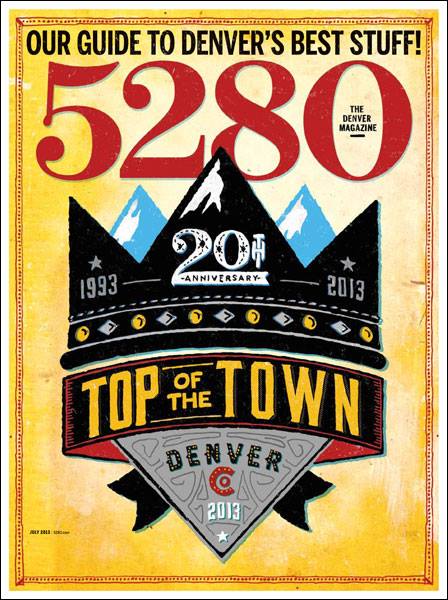 5280 Custom Framing named "Customer Service All-Star" in 5280 Magazine's "Top of the Town" in 2013!