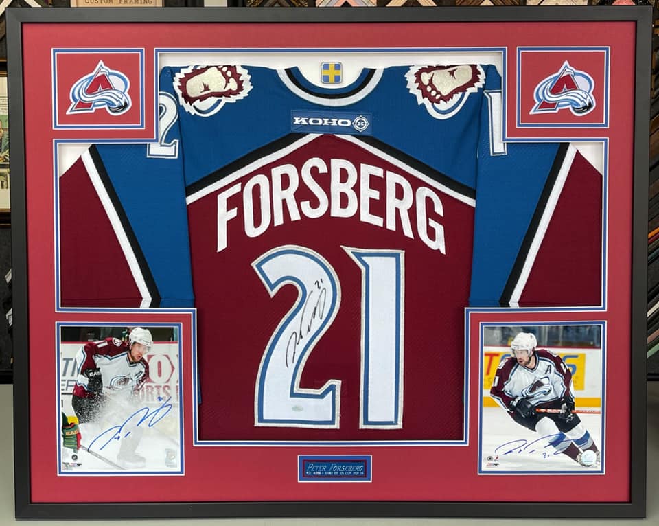Peter Forsberg Colorado Avalanche Custom Framed Jersey Denver! – 5280  Custom Framing