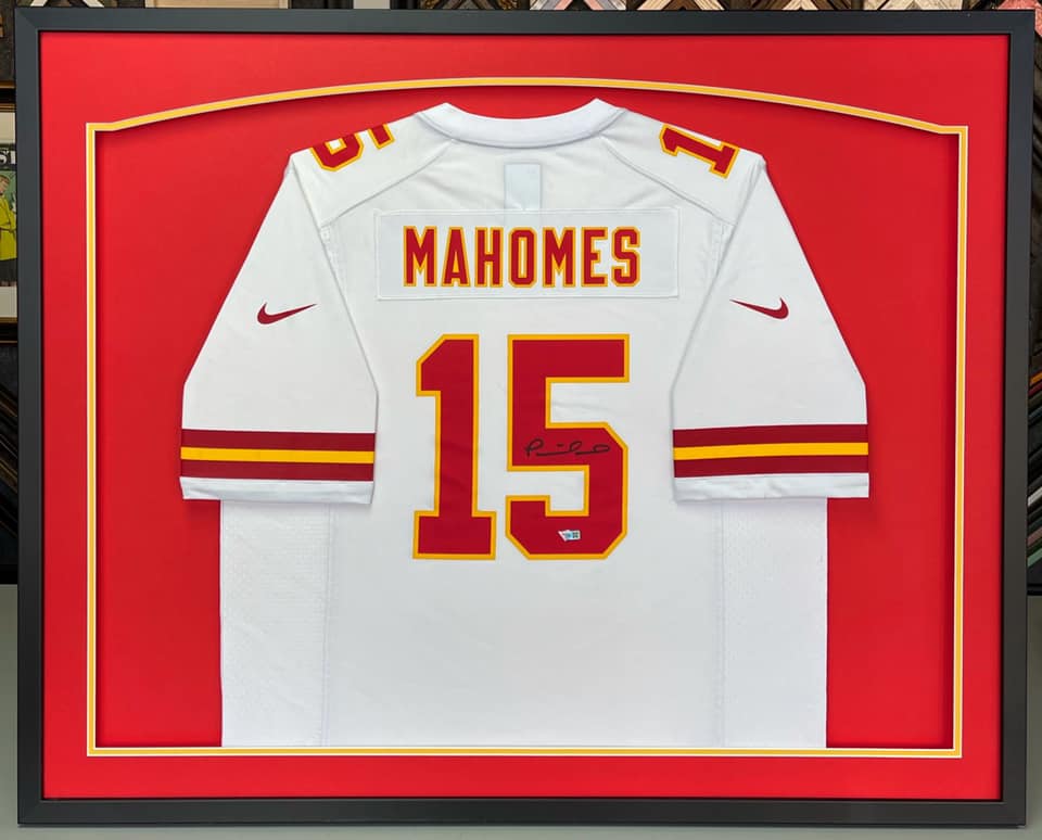 Kansas City Chiefs Mahogany Framed Jersey Display Case