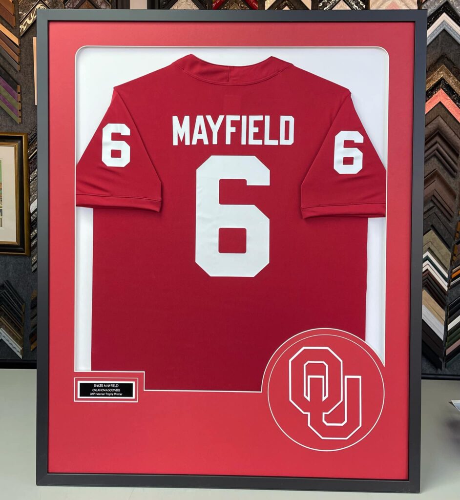 Baker Mayfield  Oklahoma Sooners Framed Jersey – 5280 Custom Framing