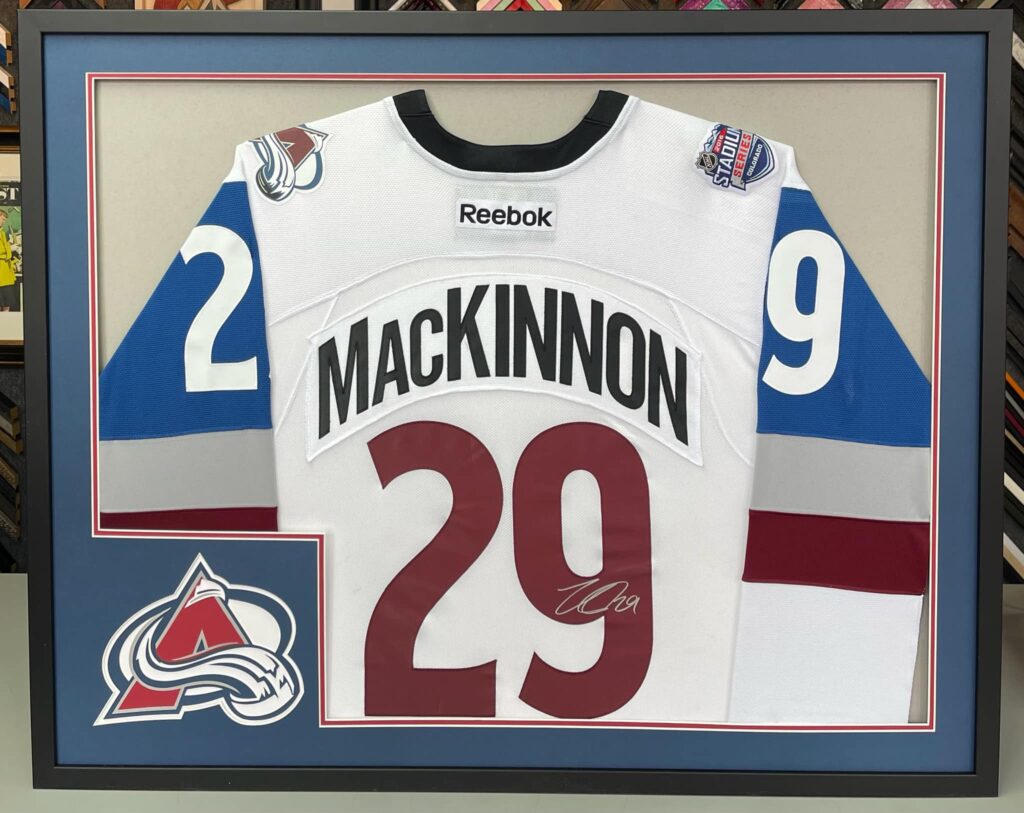 Custom Framed Nathan MacKinnon Avs Jersey – 5280 Custom Framing