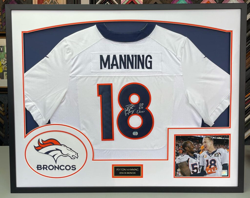 Professional Jersey Framing  Denver Broncos – 5280 Custom Framing