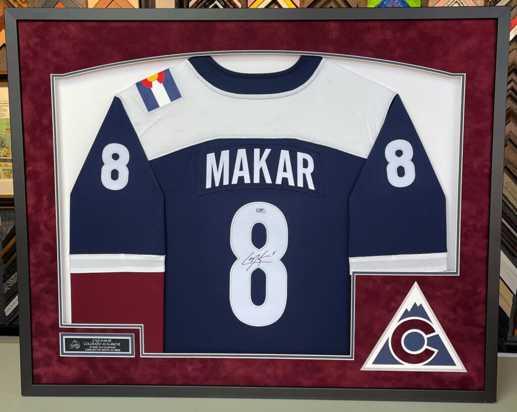 Custom Framed Cale Makar Avalanche Jersey – 5280 Custom Framing