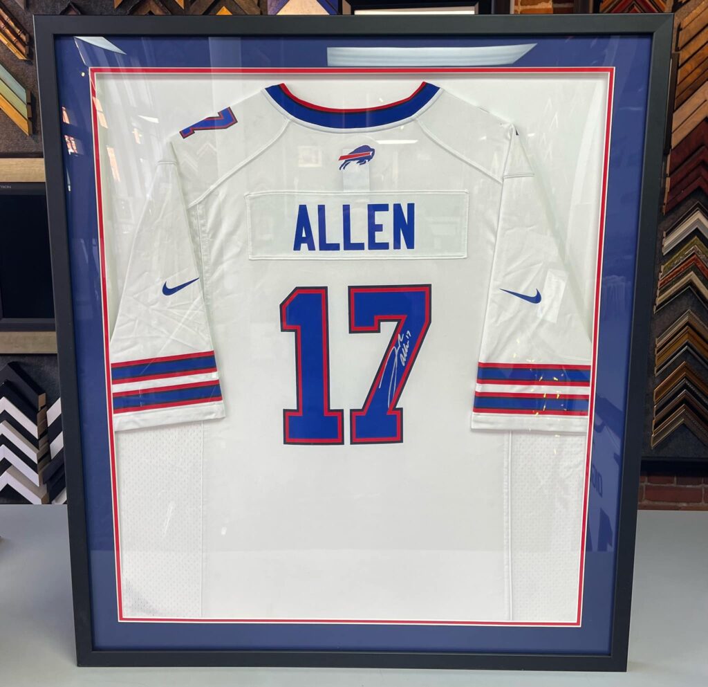 framed josh allen jersey