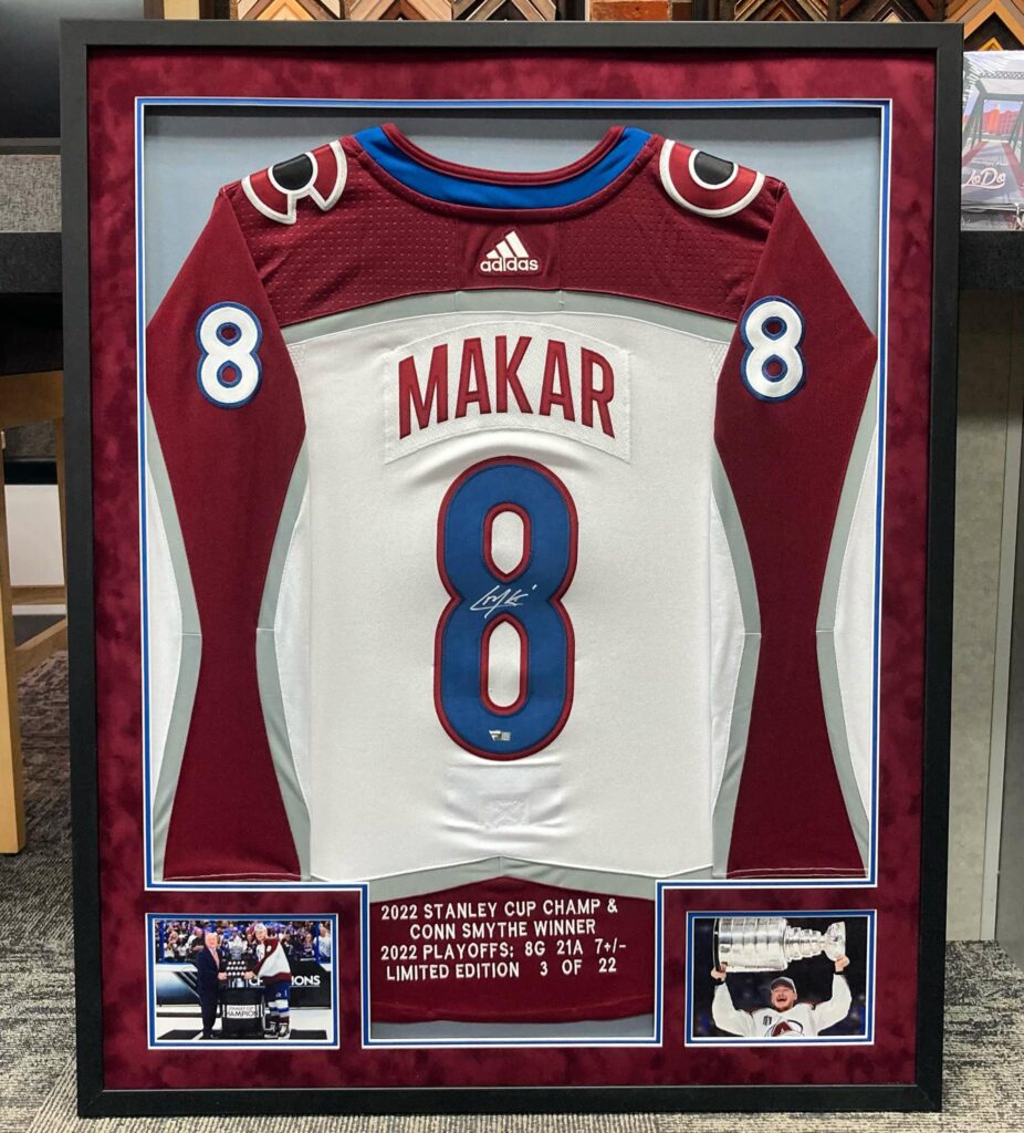 Cale Makar Custom Framed Avalanche Jersey – 5280 Custom Framing