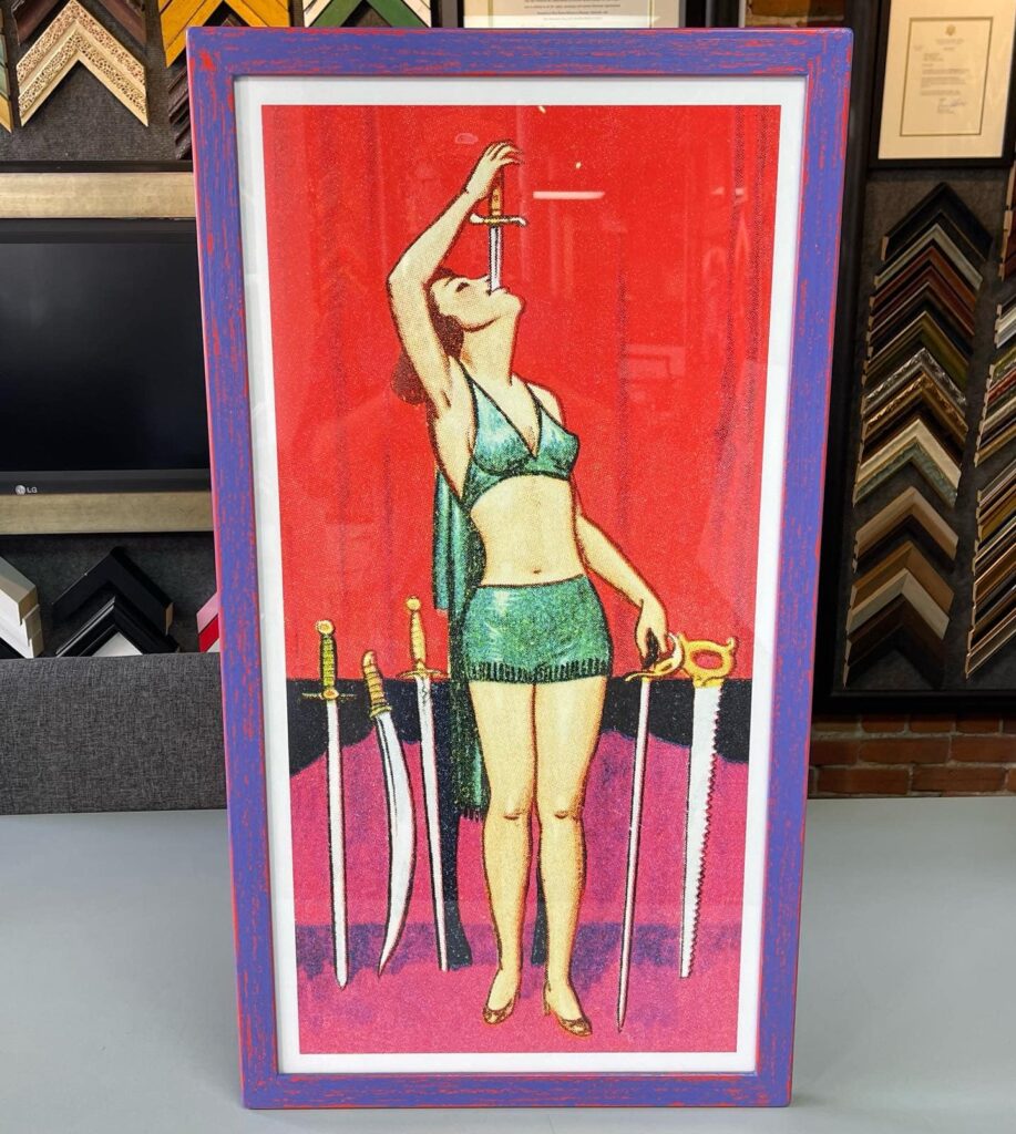 Sword-Swallowing Woman | Chester Frame Co.