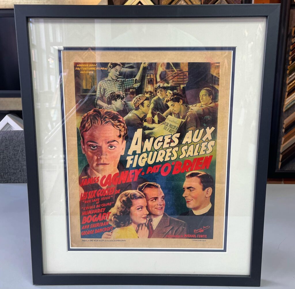Custom Framed 'Angels with Dirty Faces' Poster