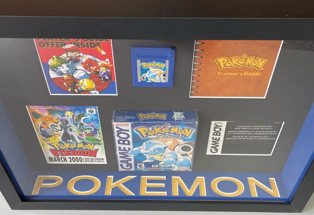 Custom Framed Pokémon Gameboy Collectibles