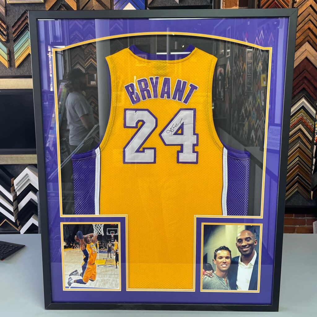 Kobe Bryant Jersey Framing Denver 