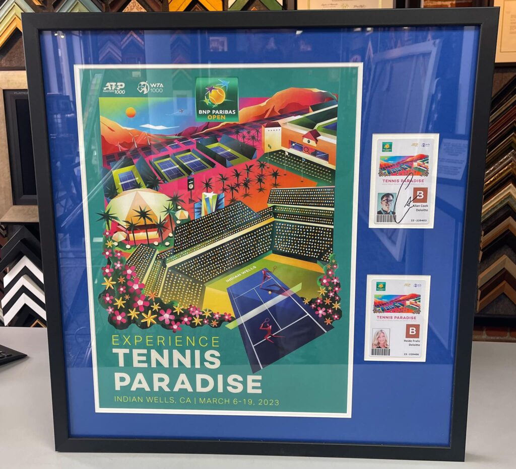 Tennis Paradise Custom Framed Print 