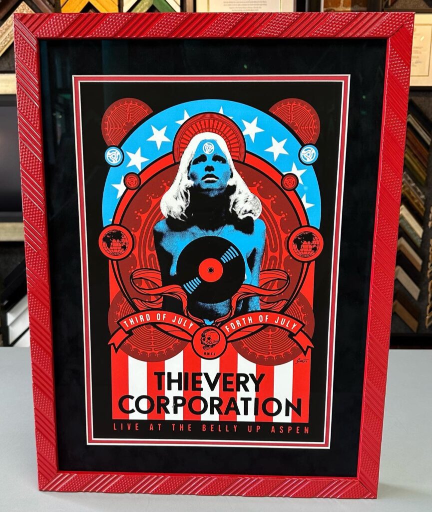 Thievery Corporation Custom Framed Poster