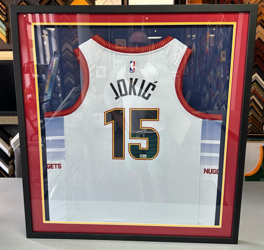 Let's Go Nuggets! | Sports Jersey Framing Denver | Nikola Jokic 