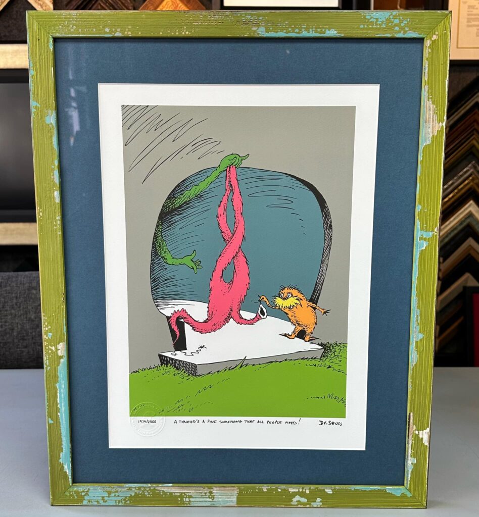 Custom Framed Limited Edition Dr. Seuss Print