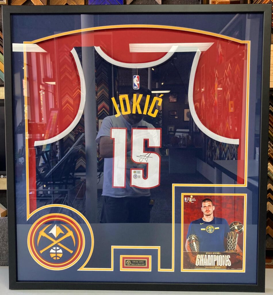 Custom Framed Signed Nikola Jokic Jerseys