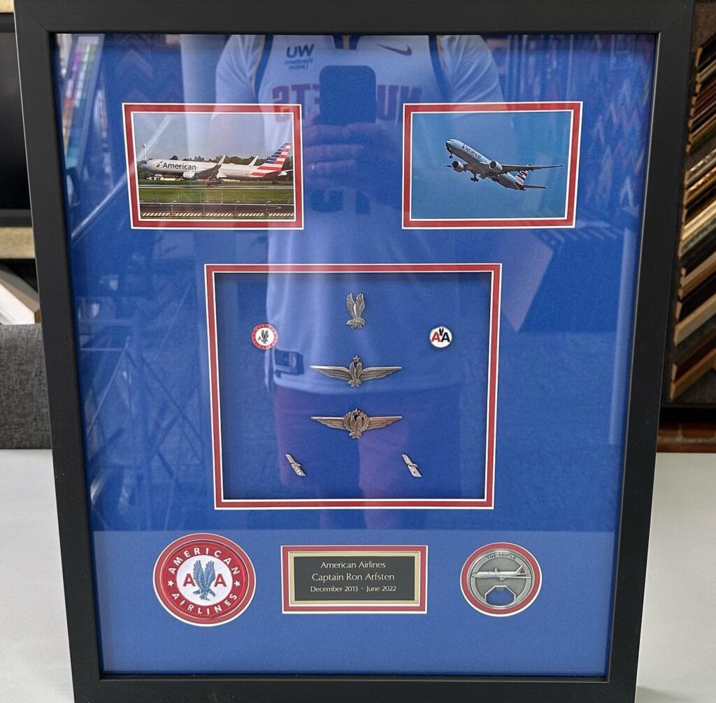 Custom Framed Captains Wings Shadowboxes