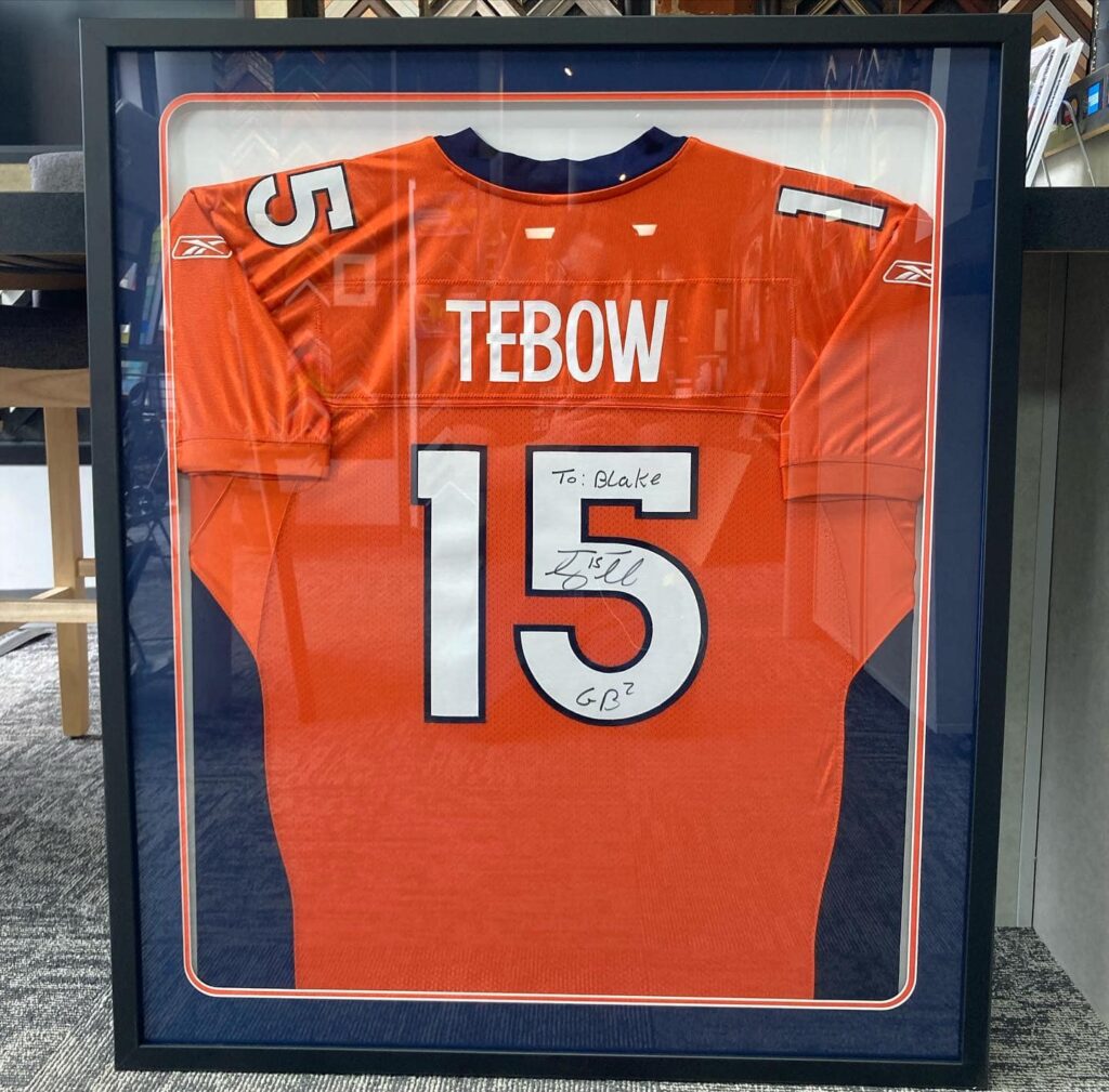 Denver Broncos Custom Framed Jerseys  Tim Tebow