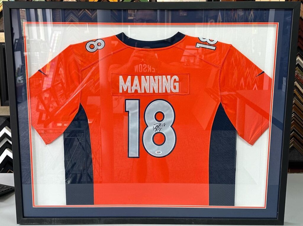 Custom Framed Sports Memorabilia & Jerseys - Peyton Manning