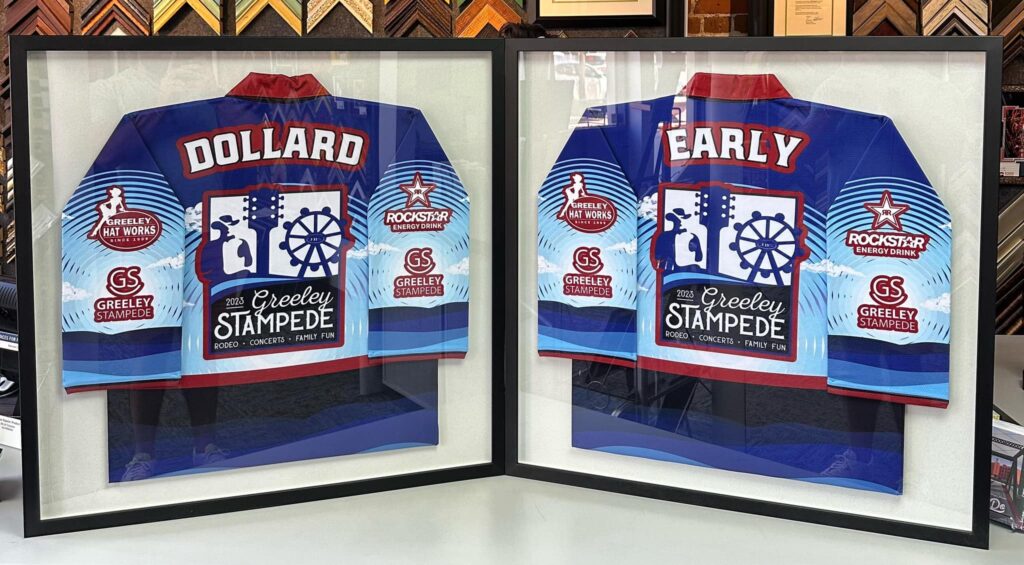 Greeley Stampede Custom Framed Jerseys 