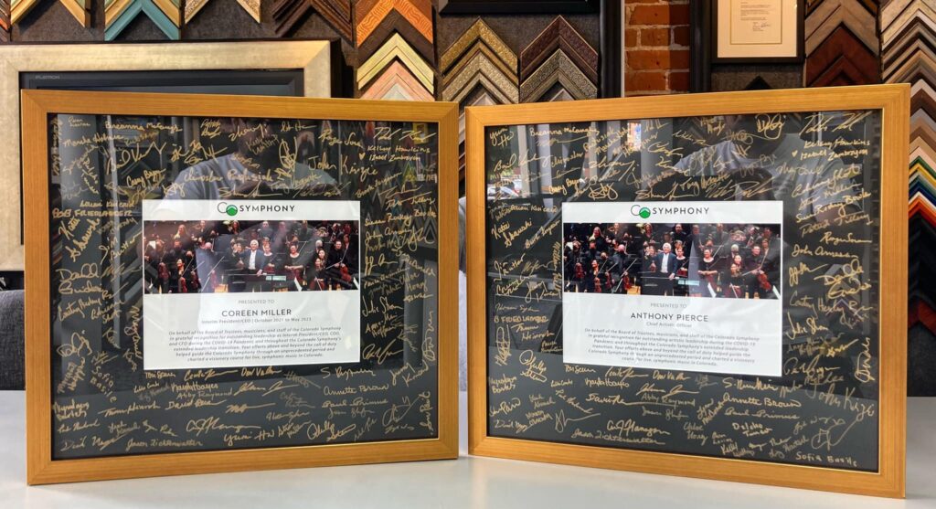 Custom Frames for Colorado Symphony 