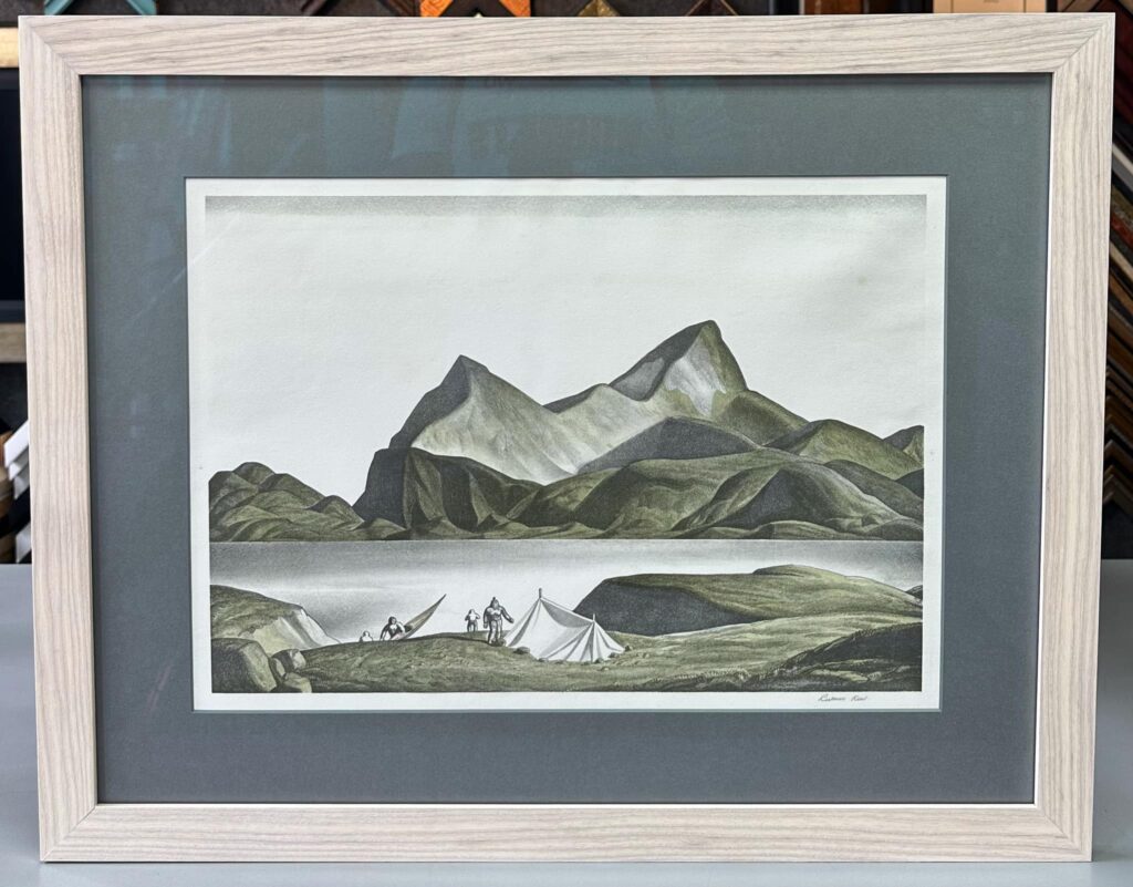 Custom Framed ‘Sermilik Fjord’ by Rockwell Kent | Museum Quality Framing Denver 