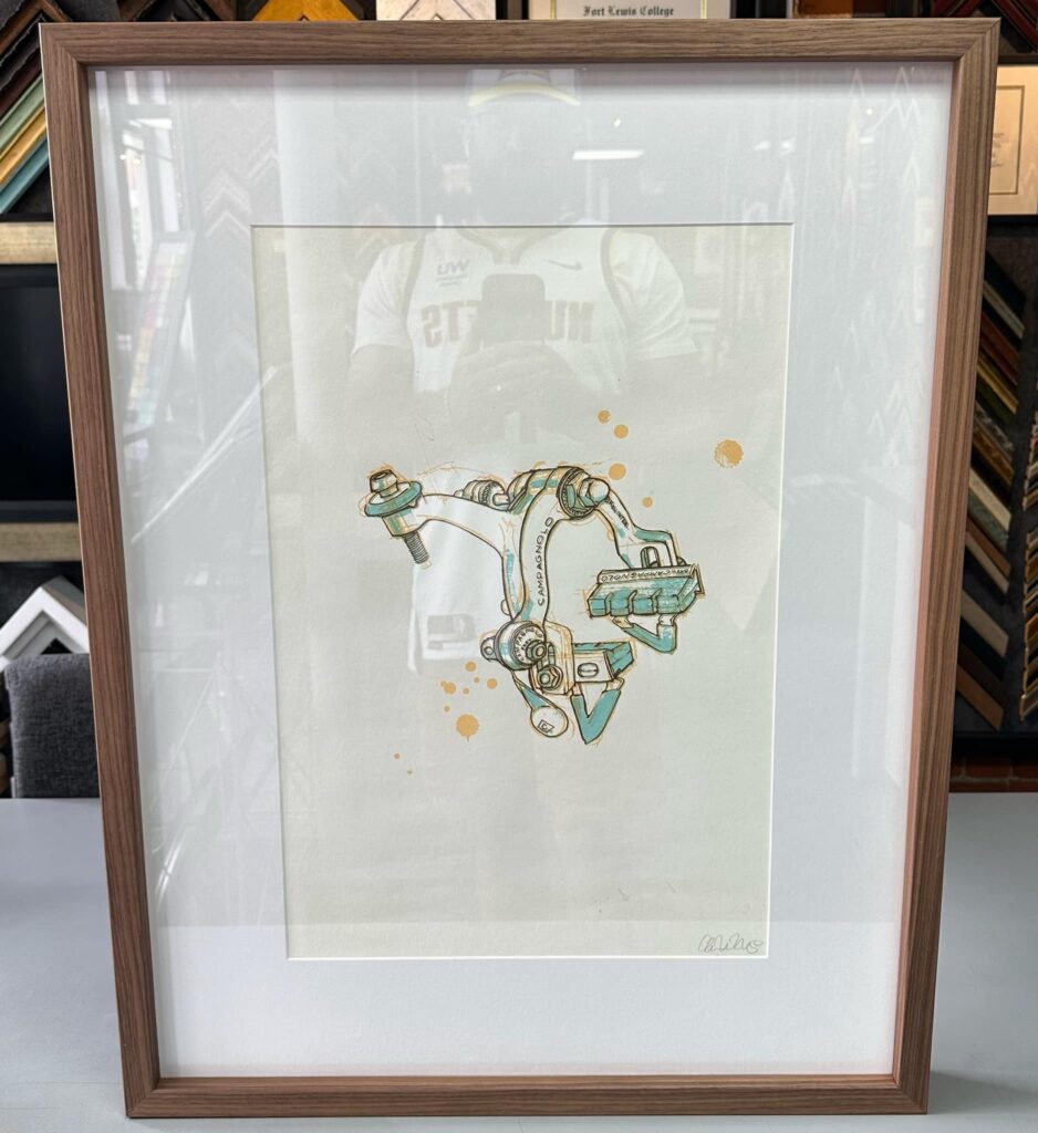 Custom Framed Campagnolo Inspired Print 