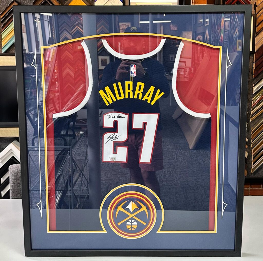 Custom Framed Jamal Murray Nuggets Jersey 