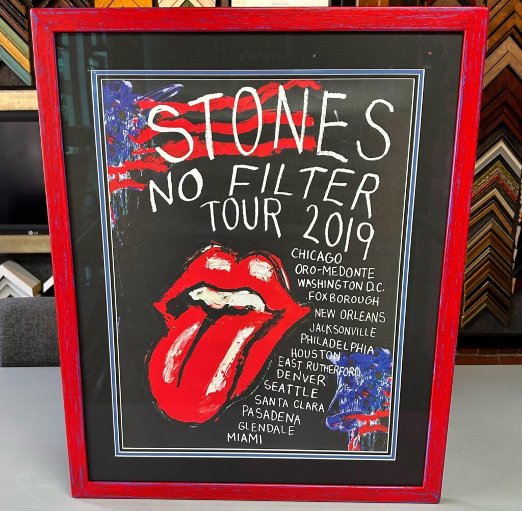 The Rolling Stones | Finished Corner Frame | Chester Frame Company