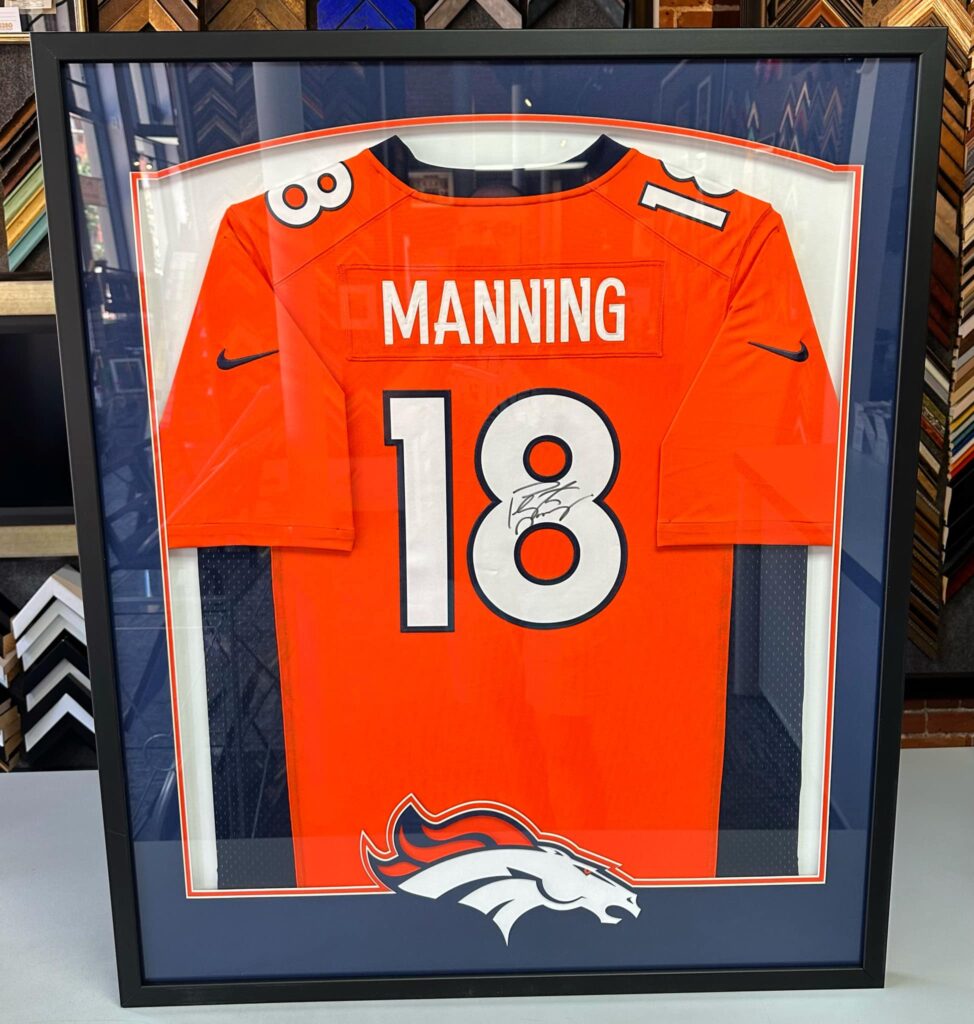 Denver Broncos Peyton Manning Framed Jersey