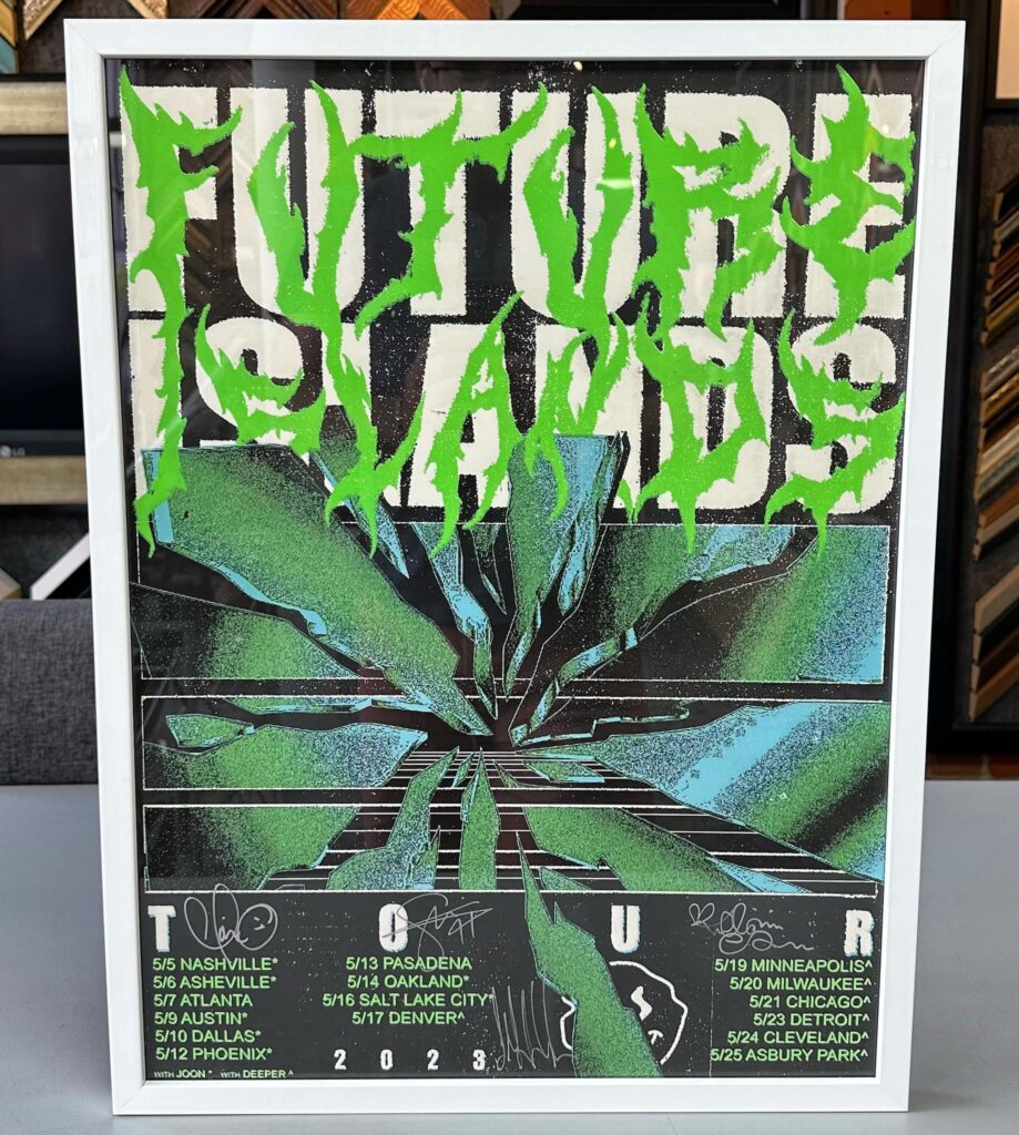 Custom Framed Future Islands Tour Poster 