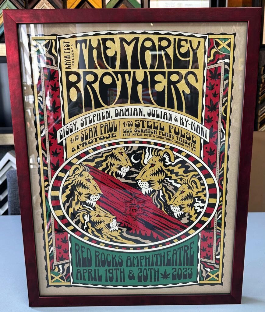 Custom Framed The Marley Brothers Print