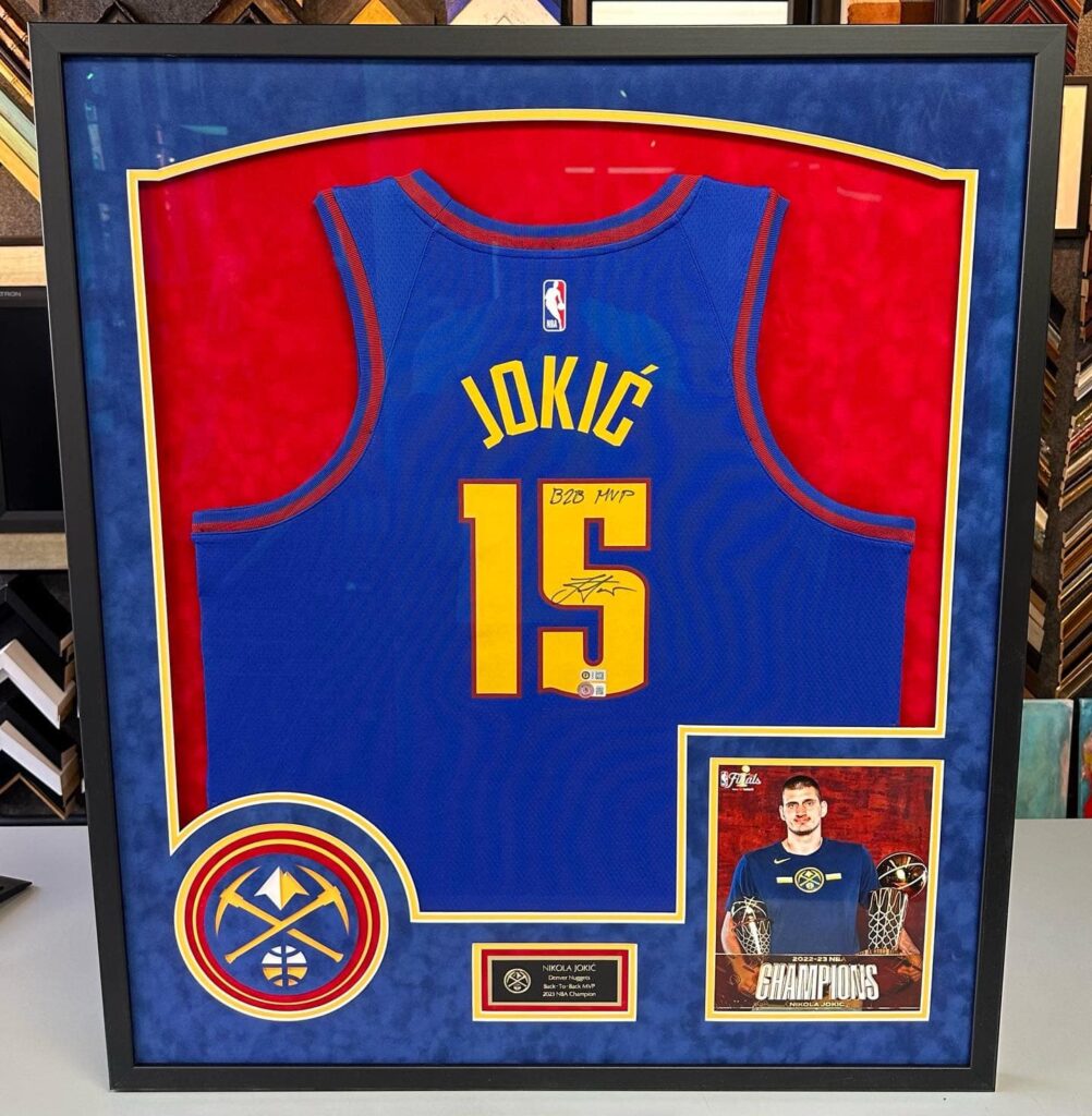 Nikola Jokić Nuggets Jerseys & Custom Framing 