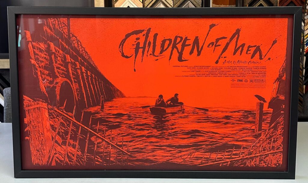 Custom Framed "Children of Men" Mondo Art 