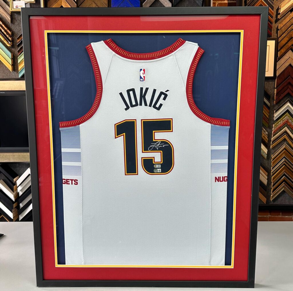 NBA Champion Nikola Jokić Framed Jerseys 