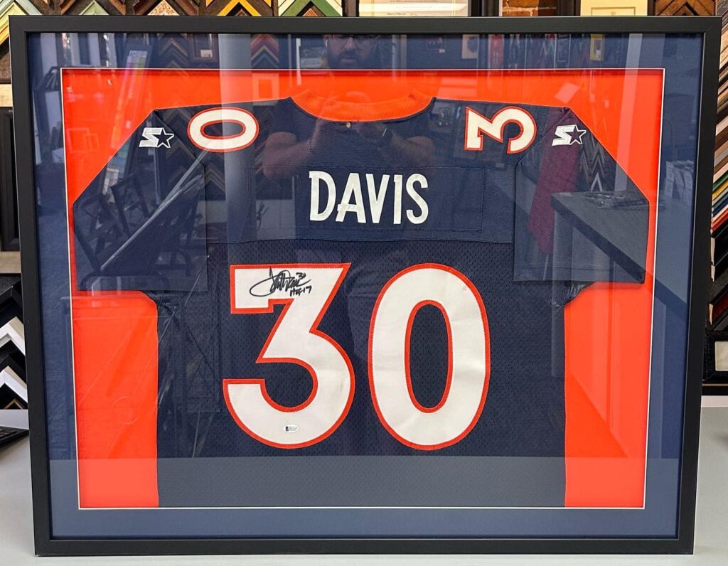 Denver Broncos Professional Jersey Framing | Terrell Davis
