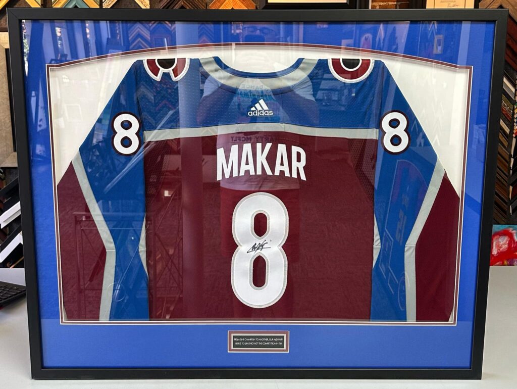 Custom Framed Cale Makar Avalanche Jerseys 