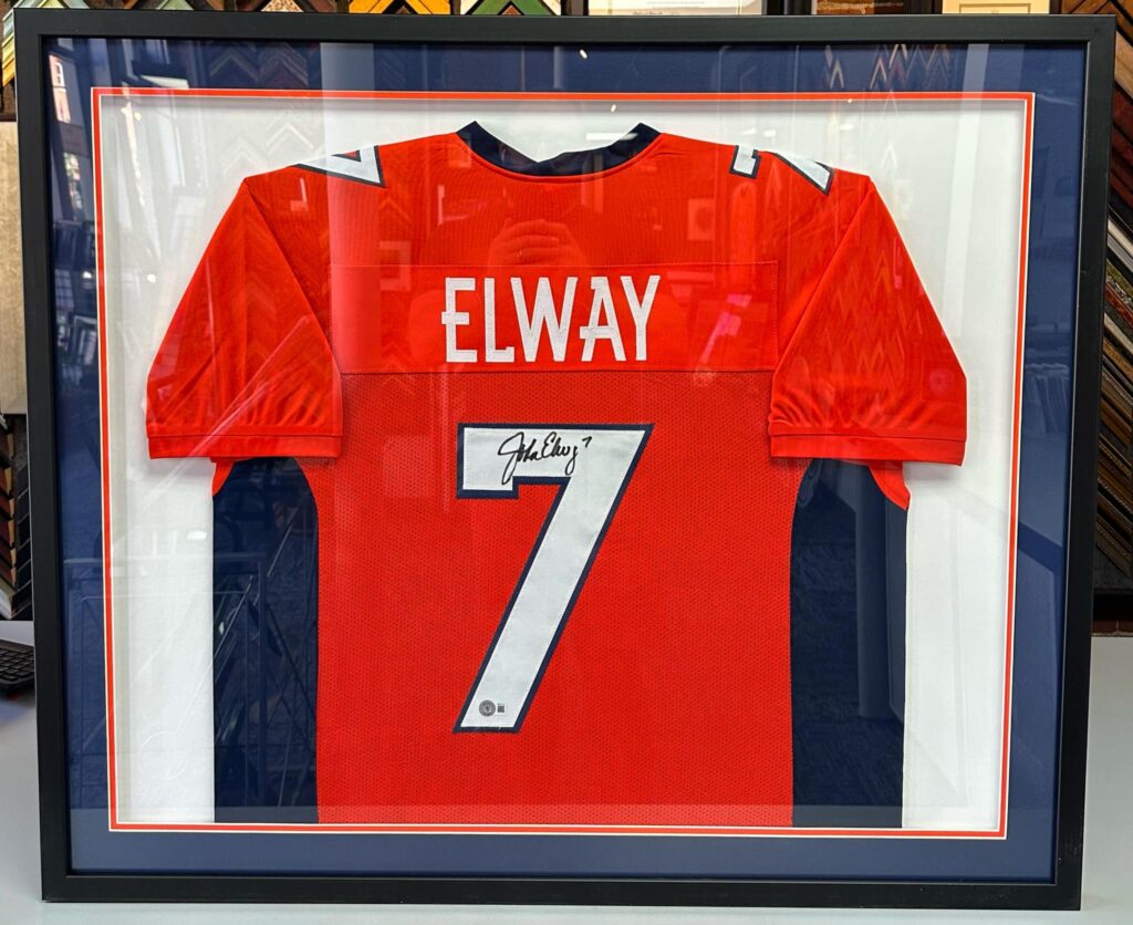 John Elway Denver Broncos Jersey Framing 
