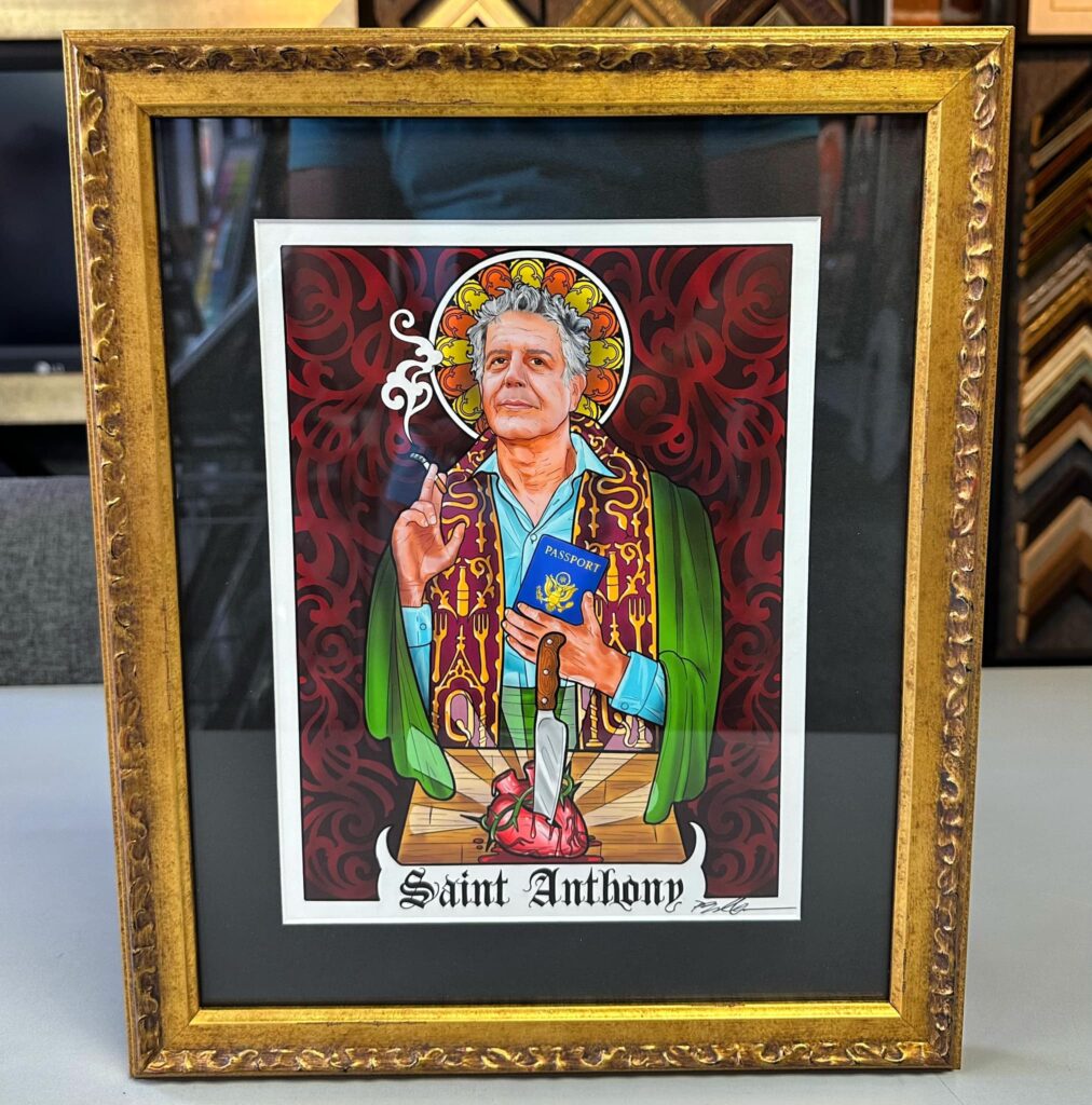 Saint Anthony Bourdain | 5280 Custom Framing 