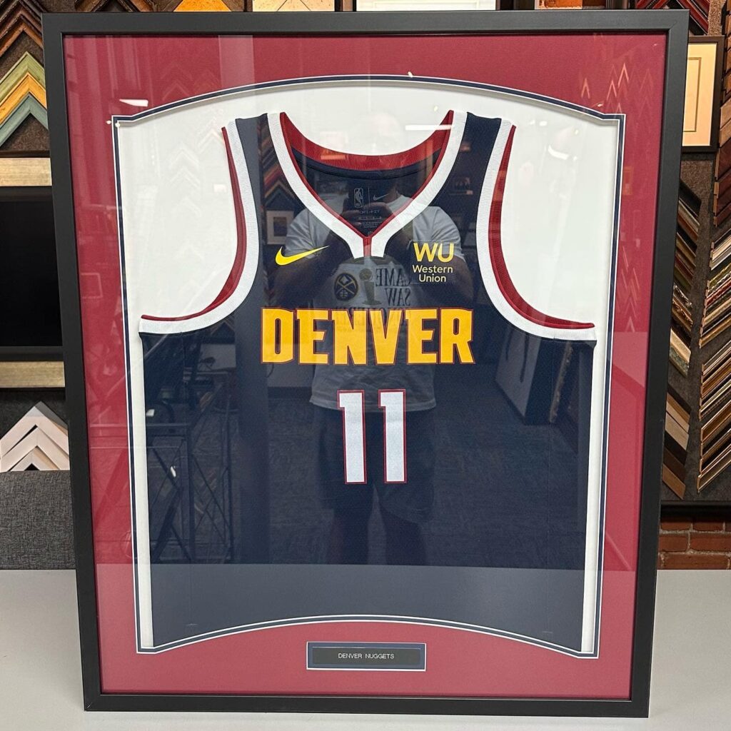 Jersey Framer of the Nuggets & Mammoth 