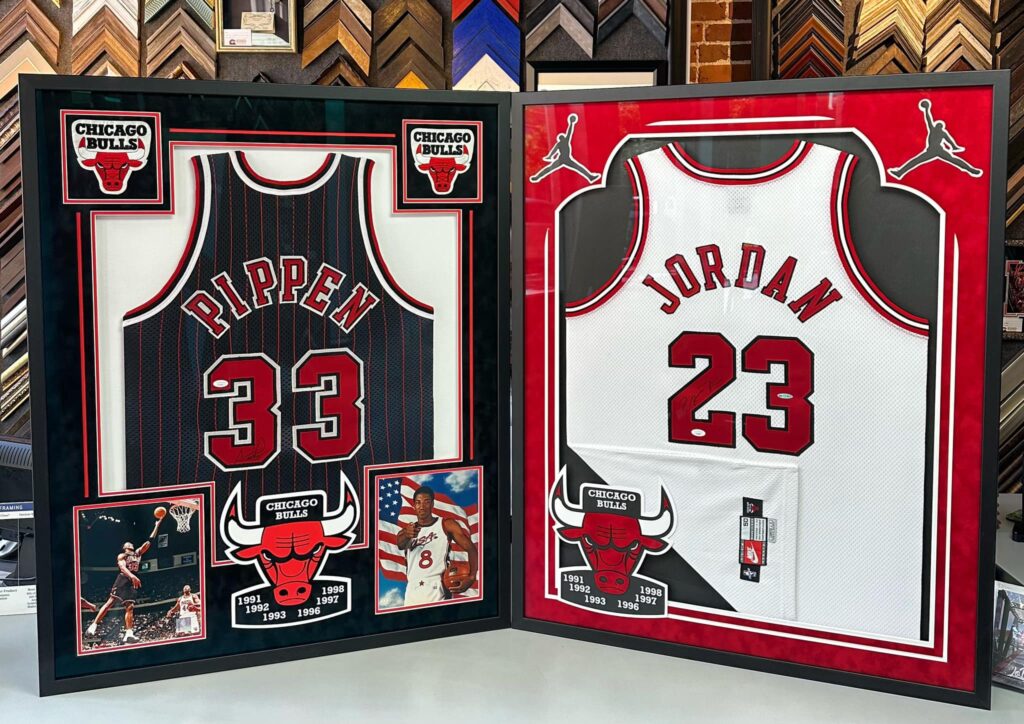 Michael Jordan | Scottie Pippen Framed Jerseys