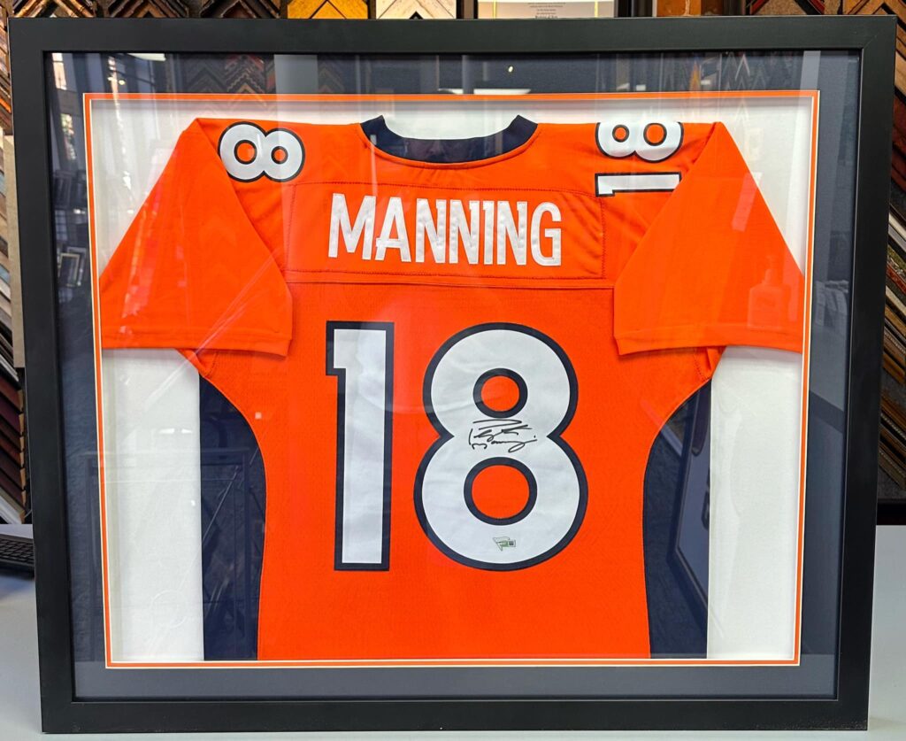 Custom Framed Peyton Manning Broncos Jersey