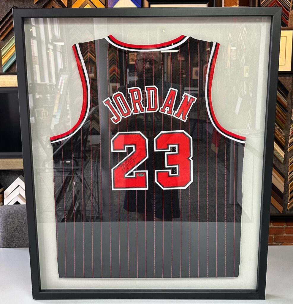 Custom Framed Michael Jordan Jersey