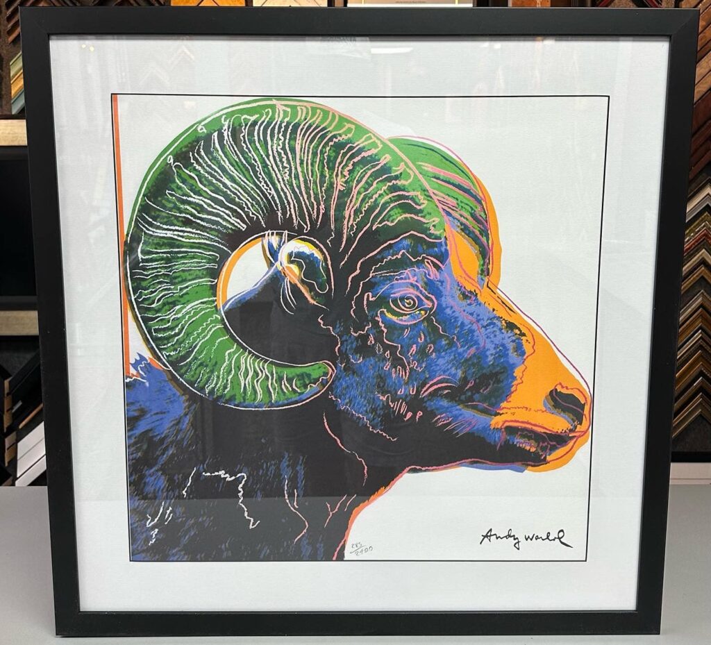 Custom Framed Andy Warhol Prints | Big Horn Ram