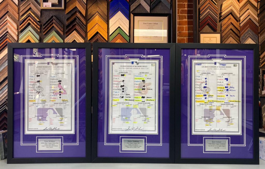 Colorado Rockies Picture Framing 