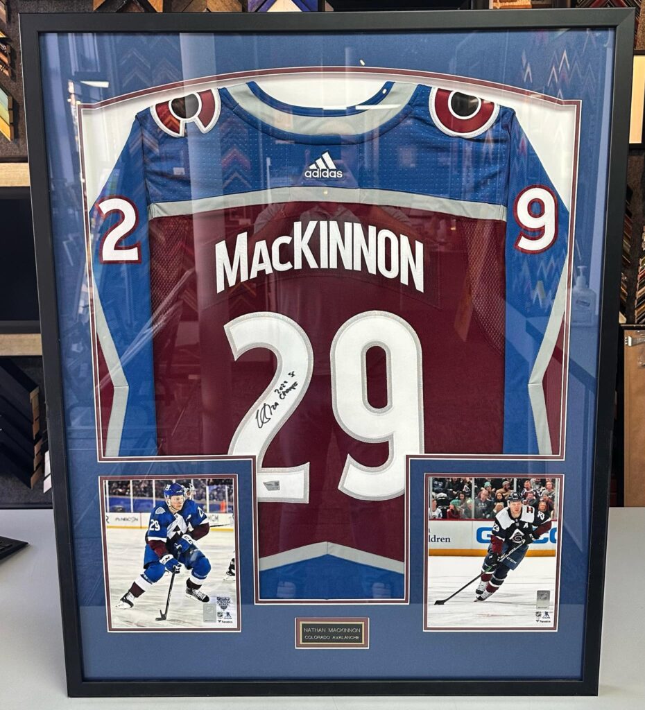 Custom Framed Nathan MacKinnon Jersey 