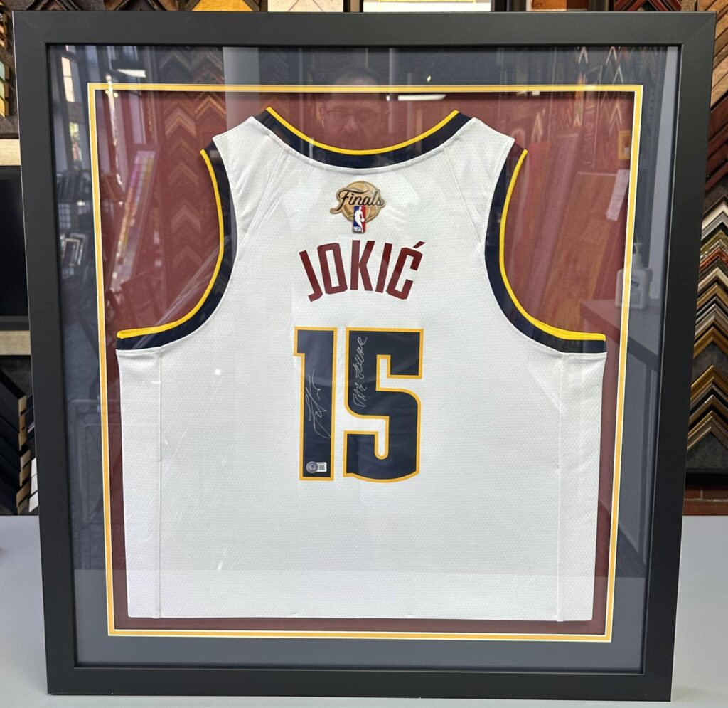 Denver's Top Sports Jersey Framing Company - Nikola Jokic